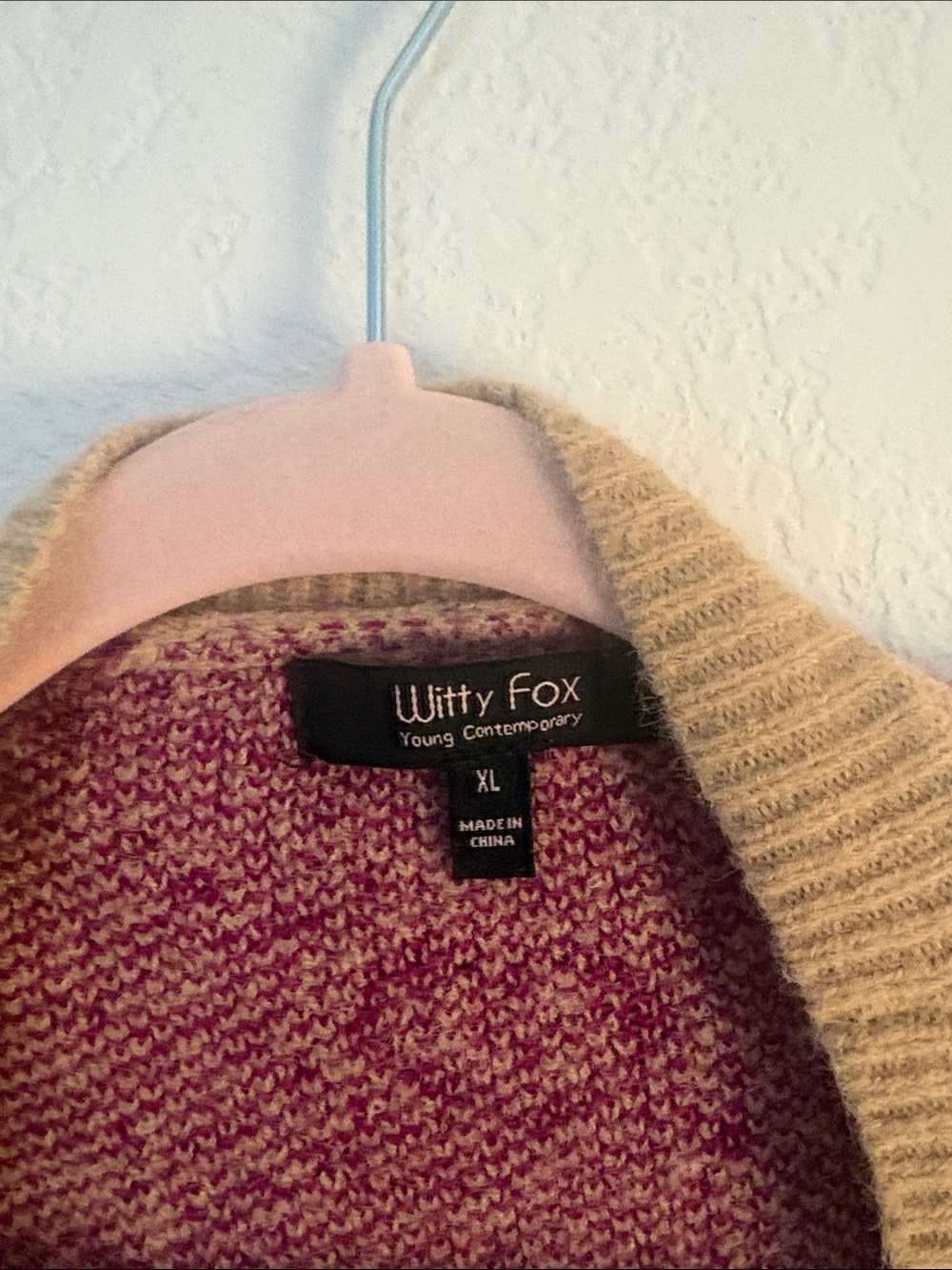 Light Beige Heart-Pattern Button Cardigan - Picture 2 of 2